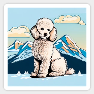 Support the Environment with Every Purchase - Poodle Mountain Design Sticker